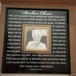 Beautiful poem picture frame